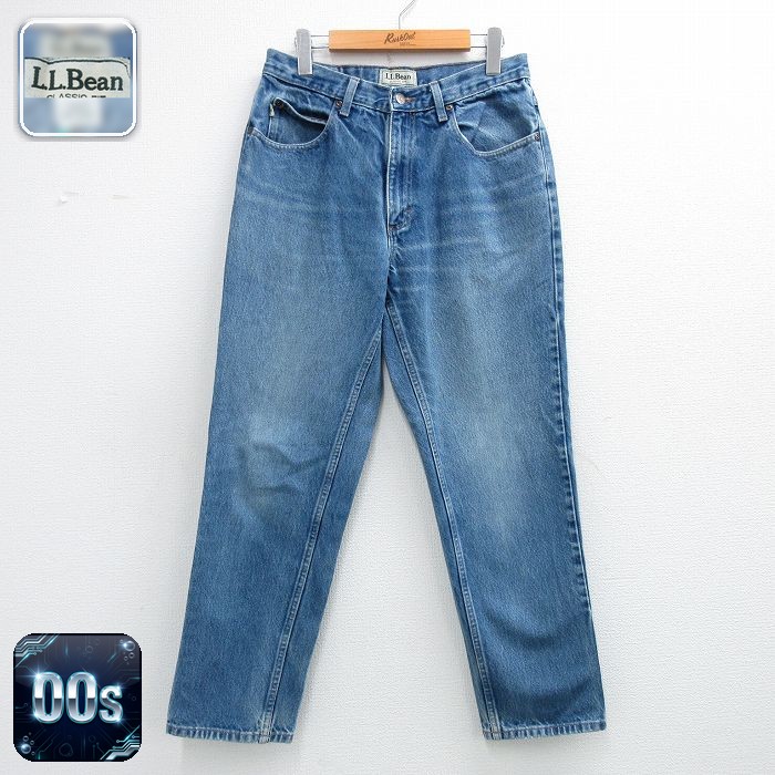 エルエルビーン 00s ジーンズ ヒゲ ブルー 実寸W29 | 古着