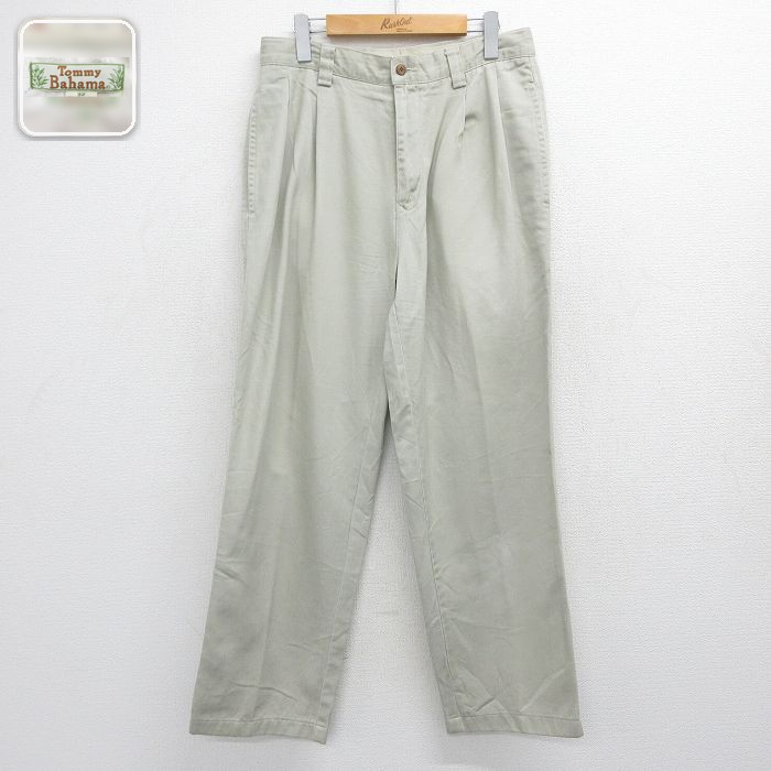 トミーバハマ パンツ ベージュ 実寸W32 | 古着