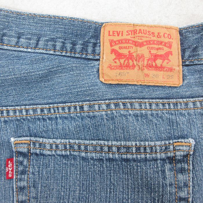 古着通販 W38☆古着 リーバイス Levis 569 ジーンズ メンズ ヒゲ