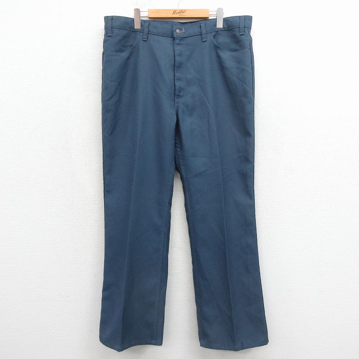 W40★古着 リーバイス Levis 517 パンツ メンズ 80年代 80s ブーツカット 大きいサイズ USA製 ネイビー【spe】 26may18