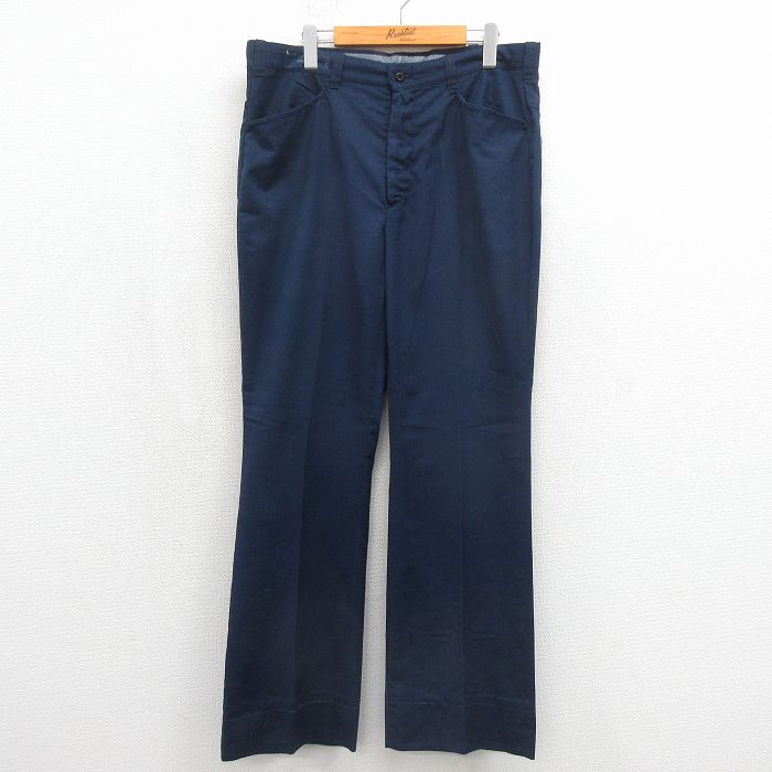 ワークパンツ ネイビー W35 | 古着