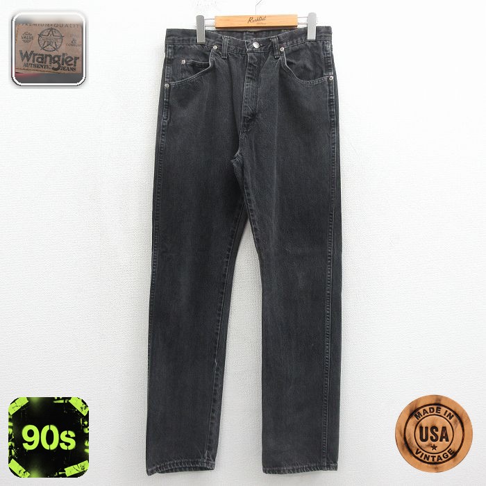 【20%OFF】ラングラー 90s ジーンズ ブラック 実寸W31 | 古着