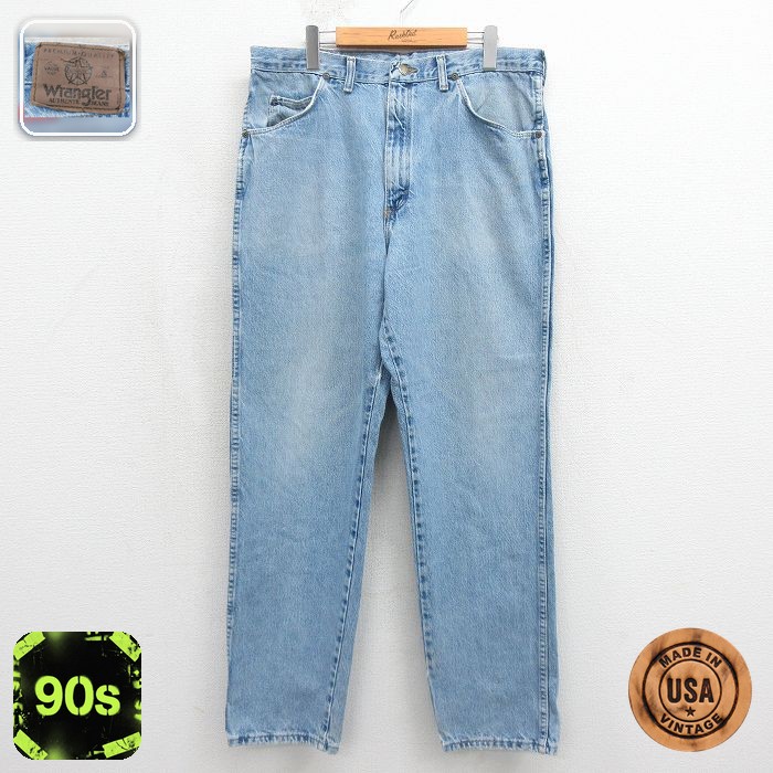 ラングラー 90s ジーンズ ネイビー 実寸W34 | 古着