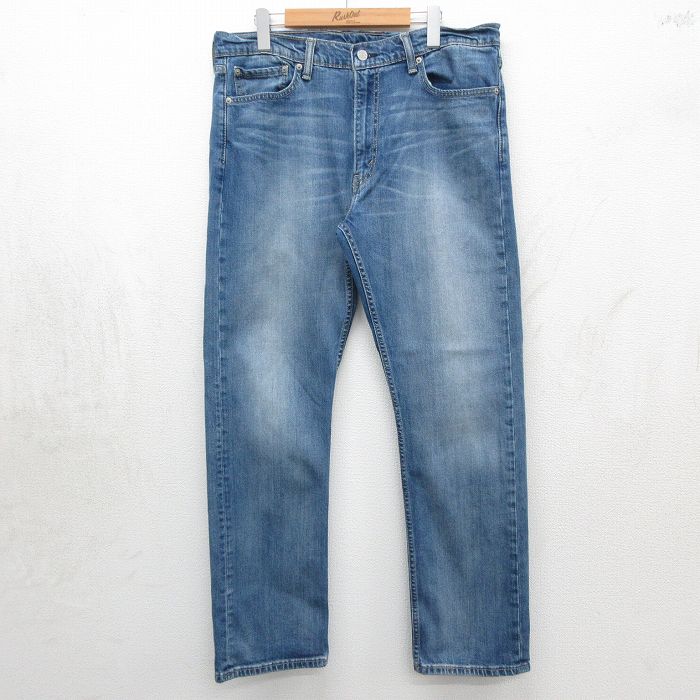 リーバイス513 ジーンズ ヒゲ ネイビー 実寸W36 | 古着