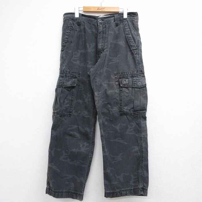 リーバイス 90s カーゴパンツ 迷彩 ブラック 実寸W32 | 古着
