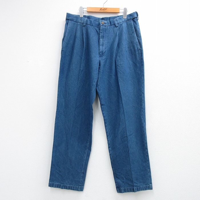 HAGGAR ジーンズ ネイビー 実寸W36 | 古着
