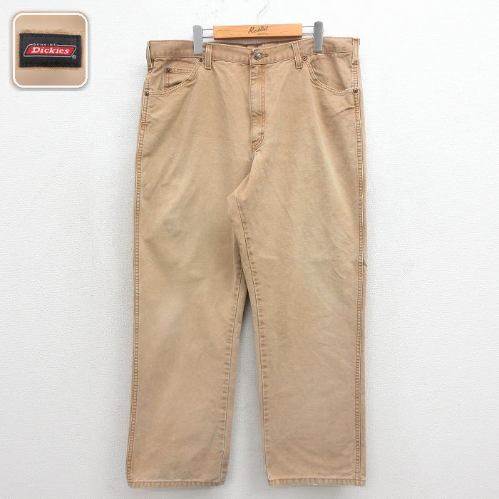 ディッキーズ パンツ ダック地 ベージュ 実寸W38 | 古着