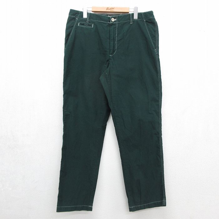 カルバンクライン パンツ グリーン 実寸W36 | 古着