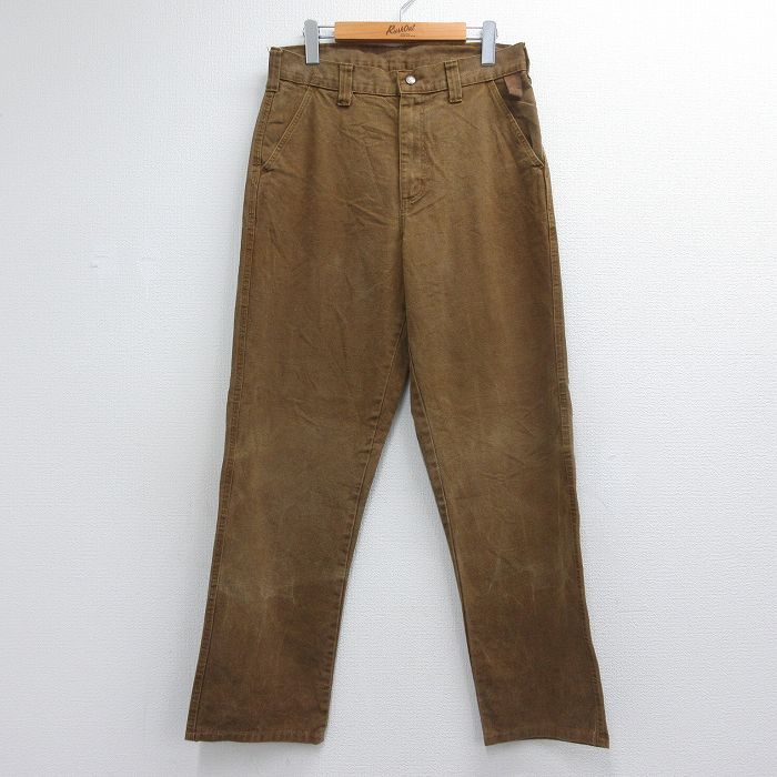 オービス 90s パンツ ダック地 ブラウン 実寸W32 | 古着