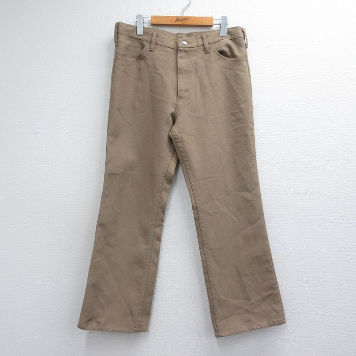 ラングラー 80s パンツ フレア ベージュ 実寸W36 | 古着