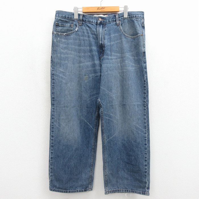 リーバイス569 ジーンズ ヒゲ ネイビー 実寸W38 | 古着