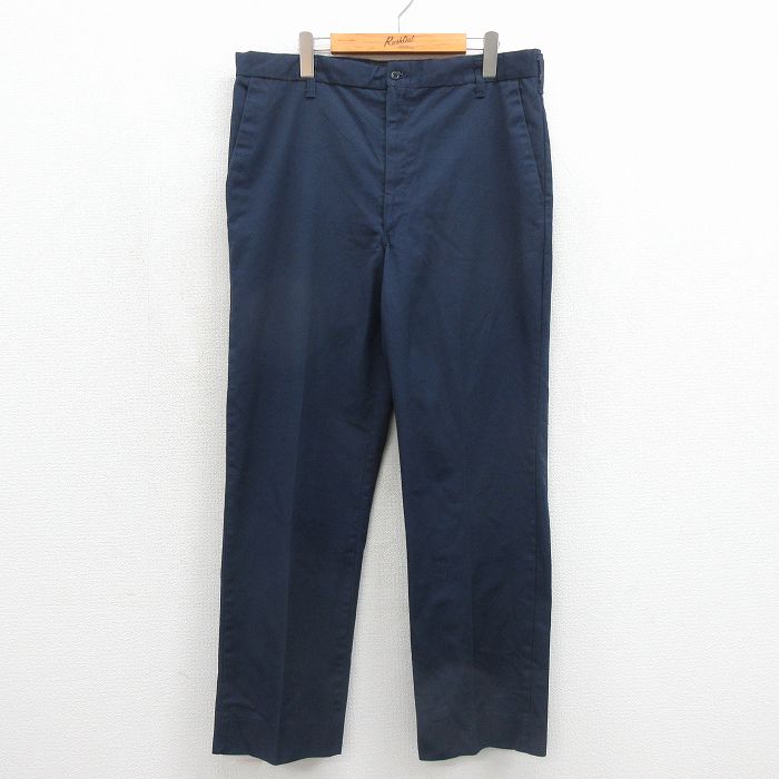 80s ワークパンツ ネイビー 実寸W35 | 古着