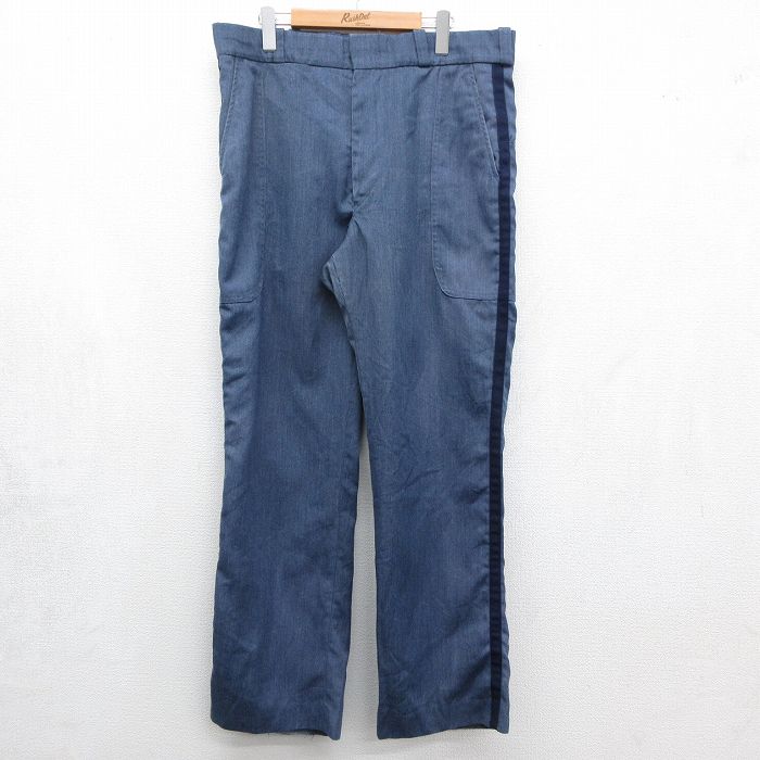 ベイカー 90s スラックス タロン ネイビー 実寸W37 | 古着