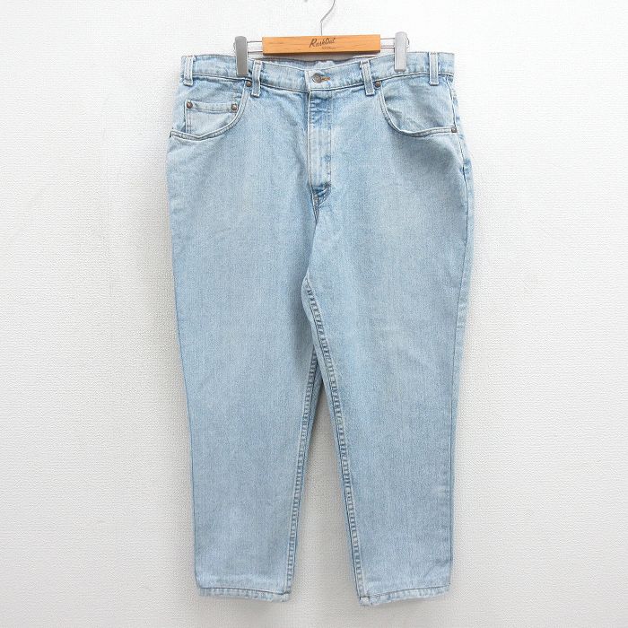 W35★古着 リーバイス Levis ジーンズ メンズ 90年代 90s USA製 ネイビー デニム【spe】 26jun24