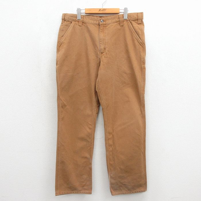 カーハート ペインターパンツ ダック地 ブラウン 実寸W37 | 古着