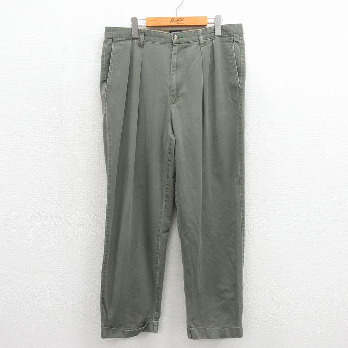 トミーヒルフィガー 90s パンツ カーキ 実寸W34 | 古着