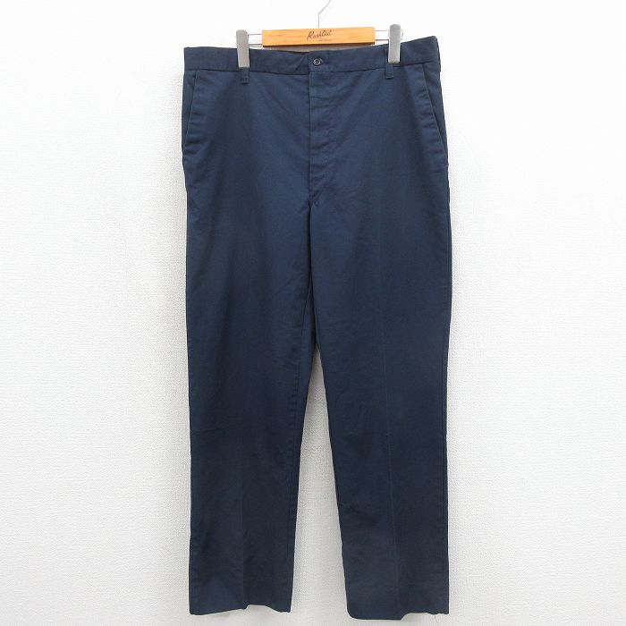 ワークパンツ ネイビー 実寸W35 | 古着