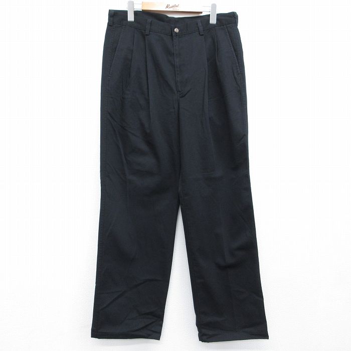 HAGGAR パンツ ブラック 実寸W32 | 古着