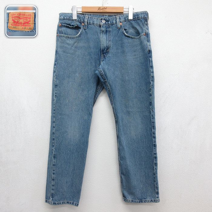 リーバイス502 ジーンズ ネイビー 実寸W33 | 古着
