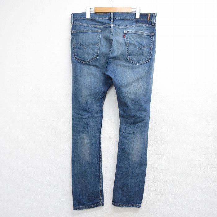 古着通販 W36☆古着 リーバイス Levis ジーンズ メンズ ヒゲ ネイビー