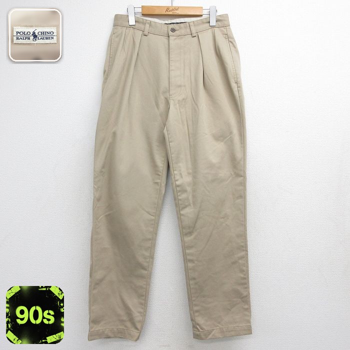 ラルフローレン 90s チノパン ベージュ 実寸W31 | 古着