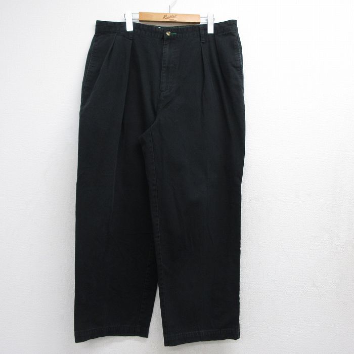 トミーヒルフィガー 90s パンツ ブラック 実寸W38 | 古着