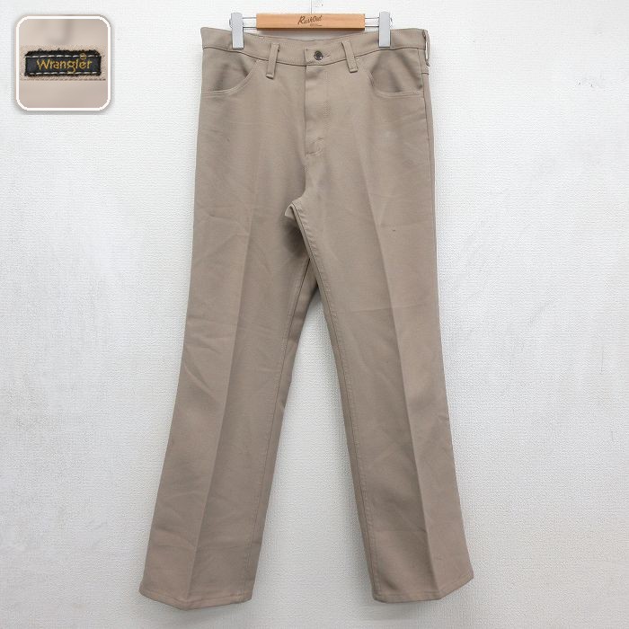 ラングラー ランチャーパンツ ベージュ 実寸W34 | 古着