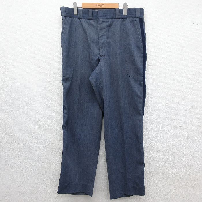 ベイカー 80s パンツ タロン ネイビー 実寸W36 | 古着