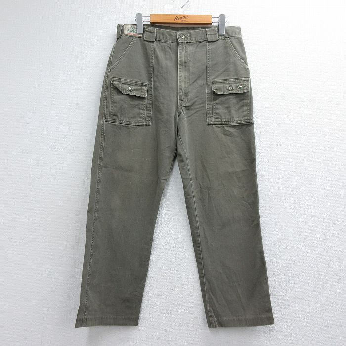 レッドヘッド 80s ブッシュパンツ タロン カーキ 実寸W32 | 古着