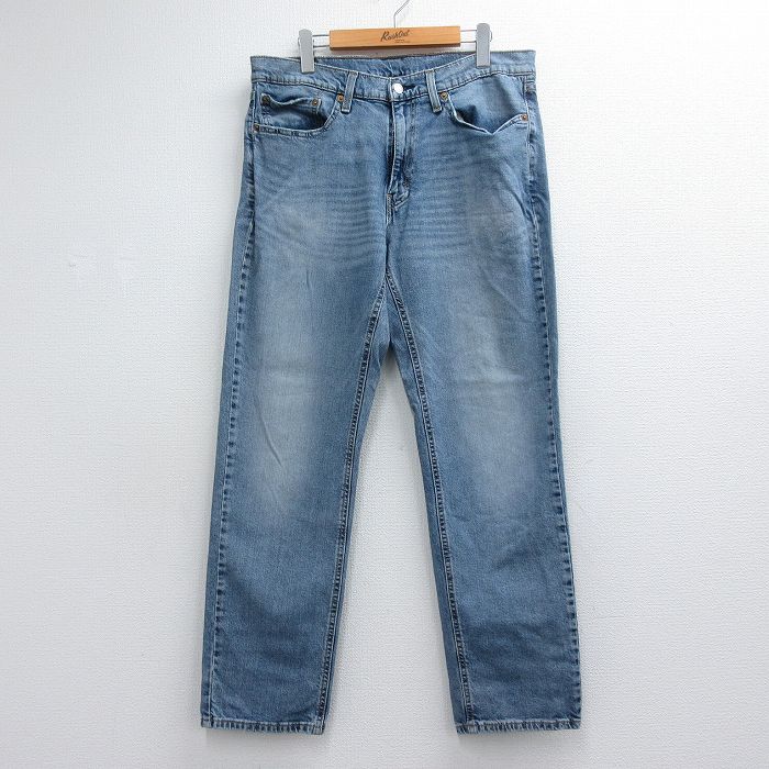 リーバイス541 ジーンズ ヒゲ ネイビー 実寸W34 | 古着
