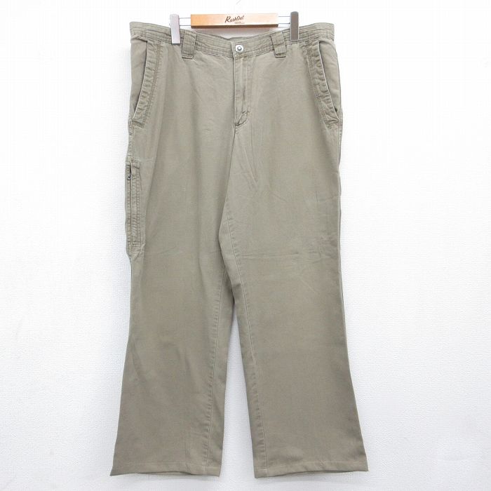 コロンビア ダック地パンツ ブラウン 実寸W37 | 古着