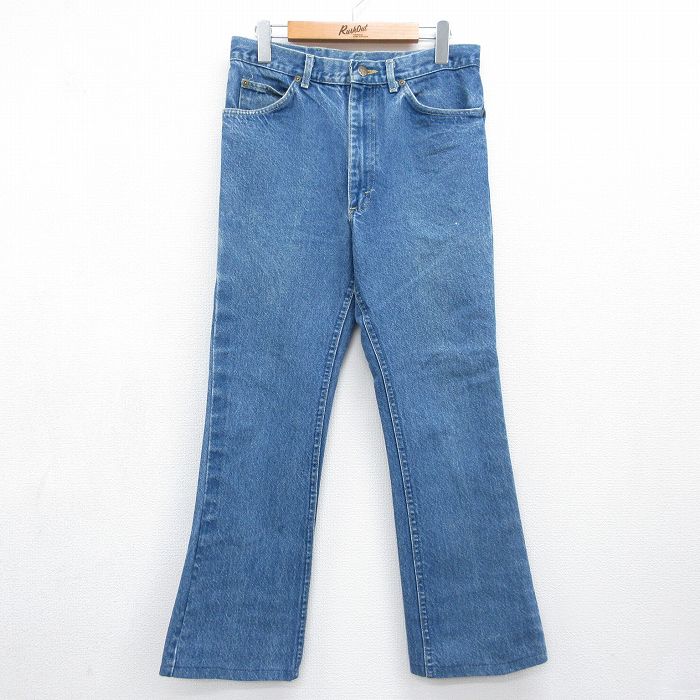 リー 90s ジーンズ フレア ネイビー 実寸W31 | 古着