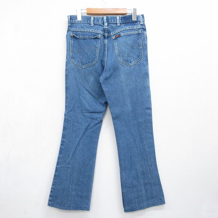 あねご様 デニム 38ブルー 古着通販 W31☆古着 リー Lee ジーンズ メンズ 90年代 90s フレア