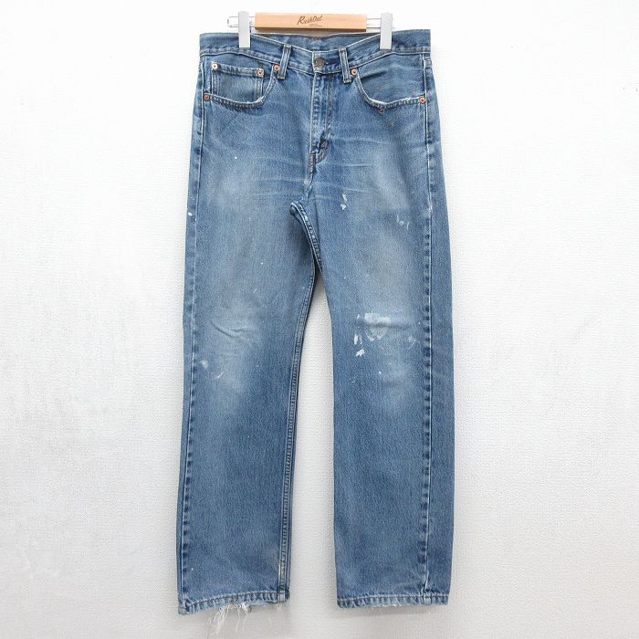 リーバイス751 ジーンズ ヒゲ ネイビー 実寸W33 | 古着