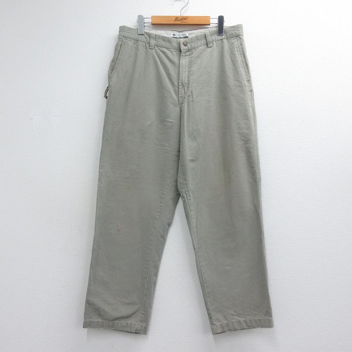 コロンビア 00s パンツ ダック地 ベージュ 実寸W34 | 古着