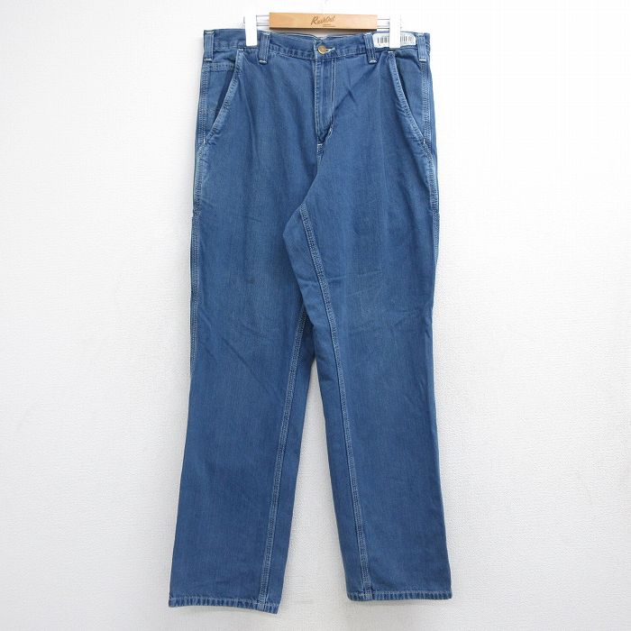 カーハート ペインターパンツ ネイビー メンズW34相当 | 古着