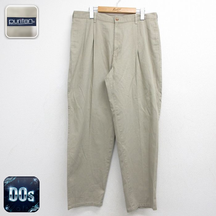 ピューリタン 00s パンツ ベージュ 実寸W35 | 古着
