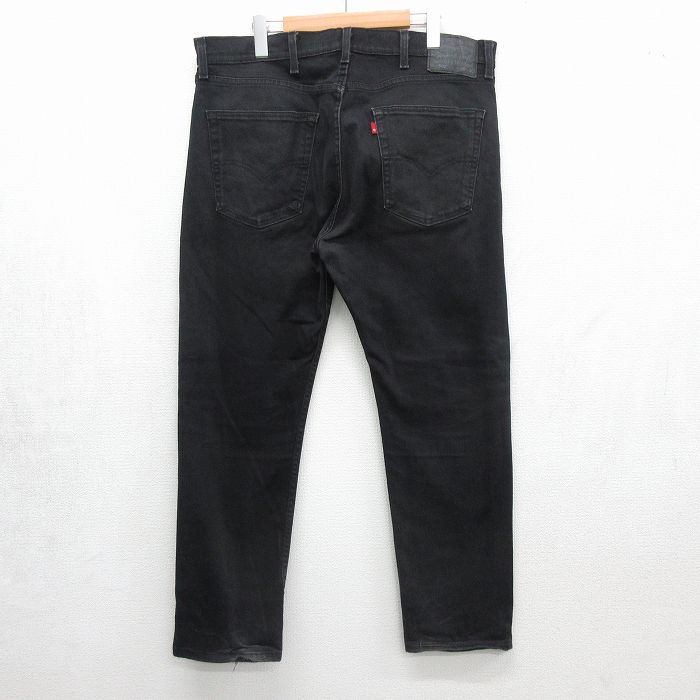 古着通販 W38☆古着 リーバイス Levis 502 パンツ メンズ ブラック デニム