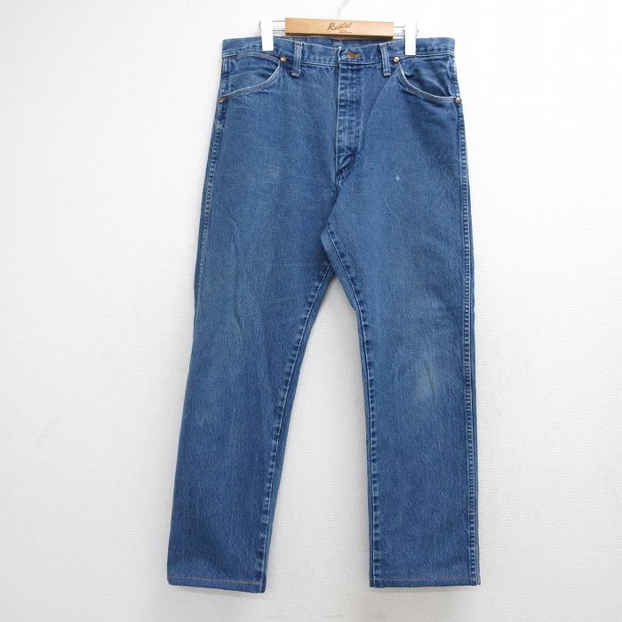 ラングラー 90s ジーンズ デニム ネイビー 実寸W35 | 古着
