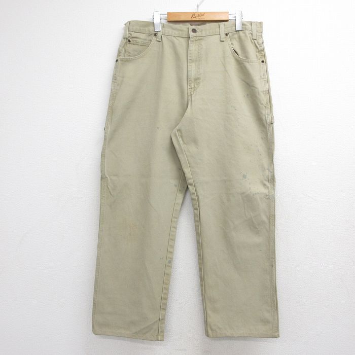 ディッキーズ ペインターパンツ ベージュ 実寸W37 | 古着