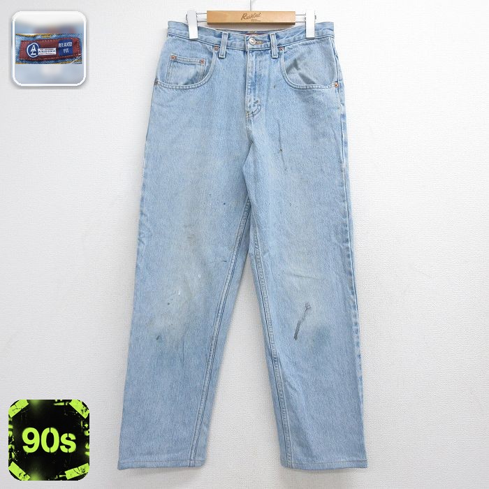 アリゾナジーンズ 90s ジーンズ ネイビー 実寸W30 | 古着