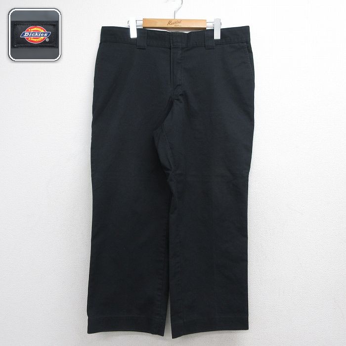 ディッキーズ ワークパンツ ブラック 実寸W37 | 古着