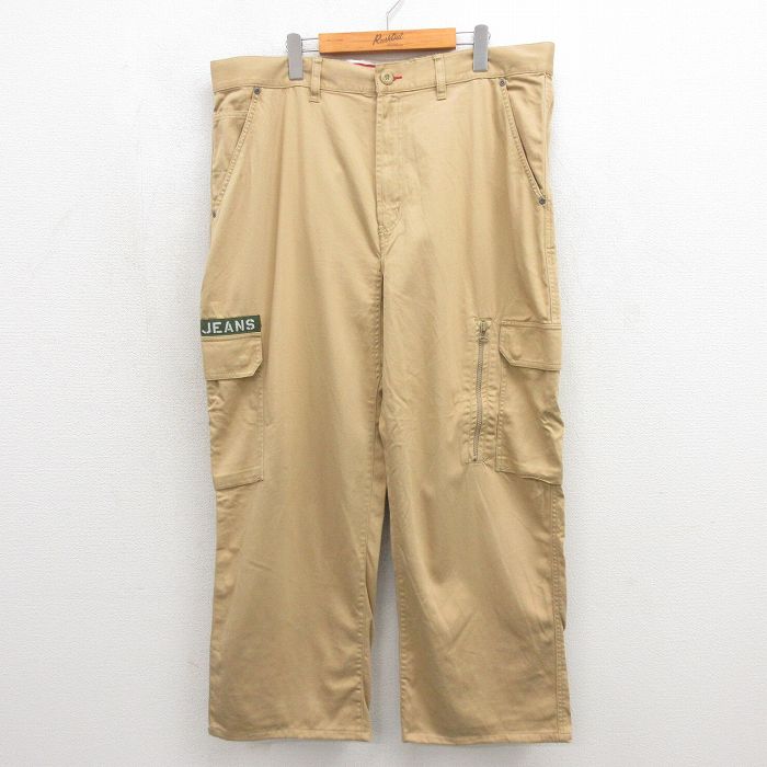トミーヒルフィガー カーゴパンツ ベージュ 実寸W39 | 古着