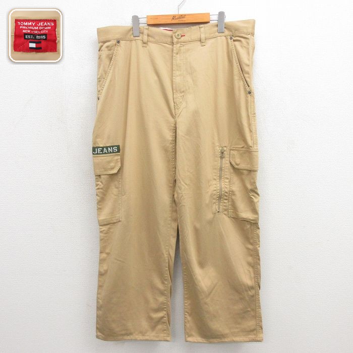 トミーヒルフィガー カーゴパンツ ベージュ 実寸W39 | 古着
