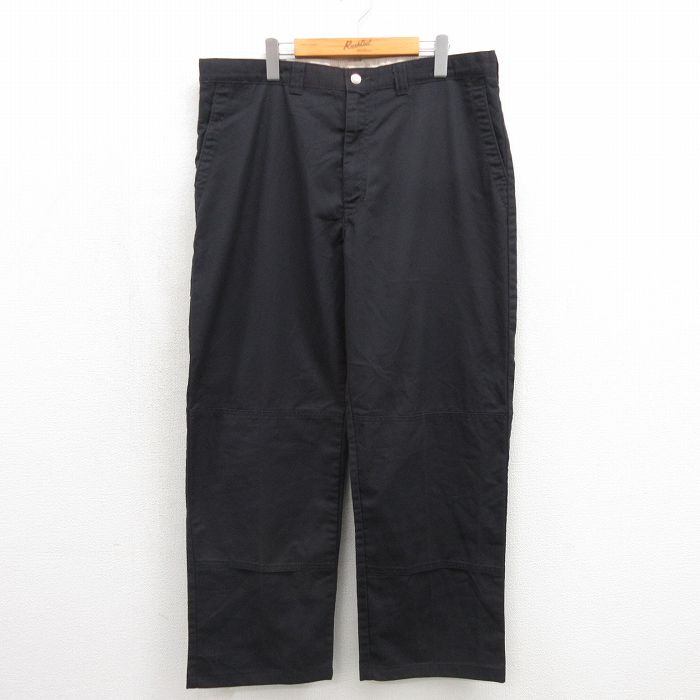 ディッキーズ ワークパンツ ダブルニー ブラック 実寸W38 | 古着