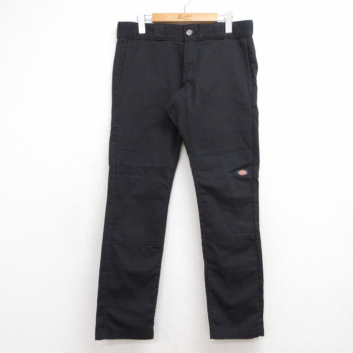 ディッキーズ スキニーパンツ ブラック 実寸W33 | 古着
