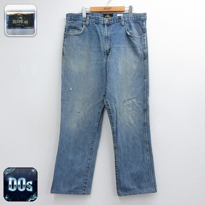レッドヘッド 00s ジーンズ ヒゲ ネイビー 実寸W37 | 古着