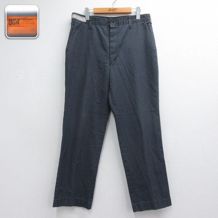 実寸W35 ワークパンツ グレー | 古着