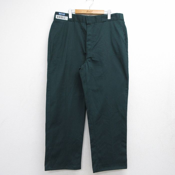 ディッキーズ 90s ワークパンツ グリーン 実寸W39 | 古着