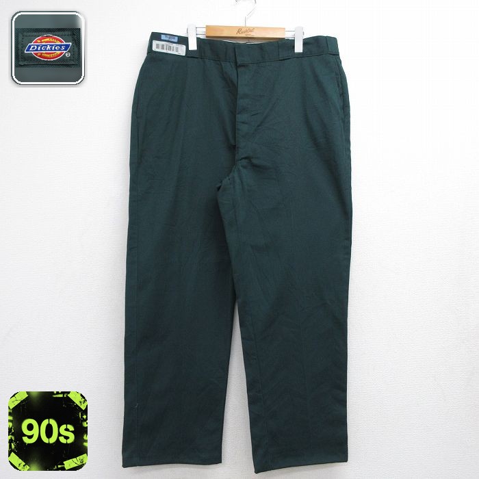 ディッキーズ 90s ワークパンツ グリーン 実寸W39 | 古着